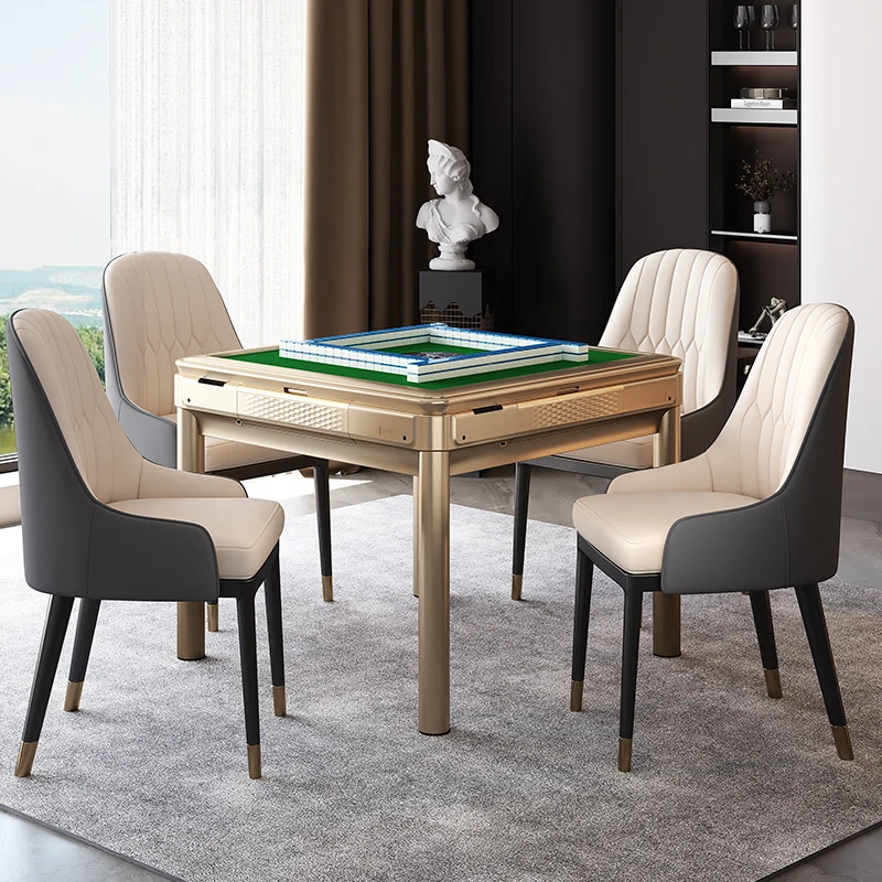 Fully automatic folding mahjong machine, dining table, integrated mahjong table, bass four-port mahjong table
Fully automatic folding mahjong machine, dining table, integrated mahjong table, bass four-port mahjong table
