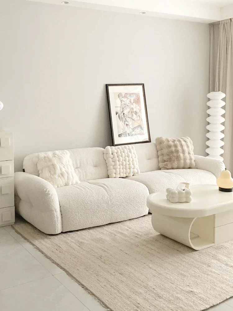 Italian minimalist cloud sofa, modern minimalist small unit, cream style living room, three person fabric art
Italian minimalist cloud sofa, modern minimalist small unit, cream style living room, three person fabric art