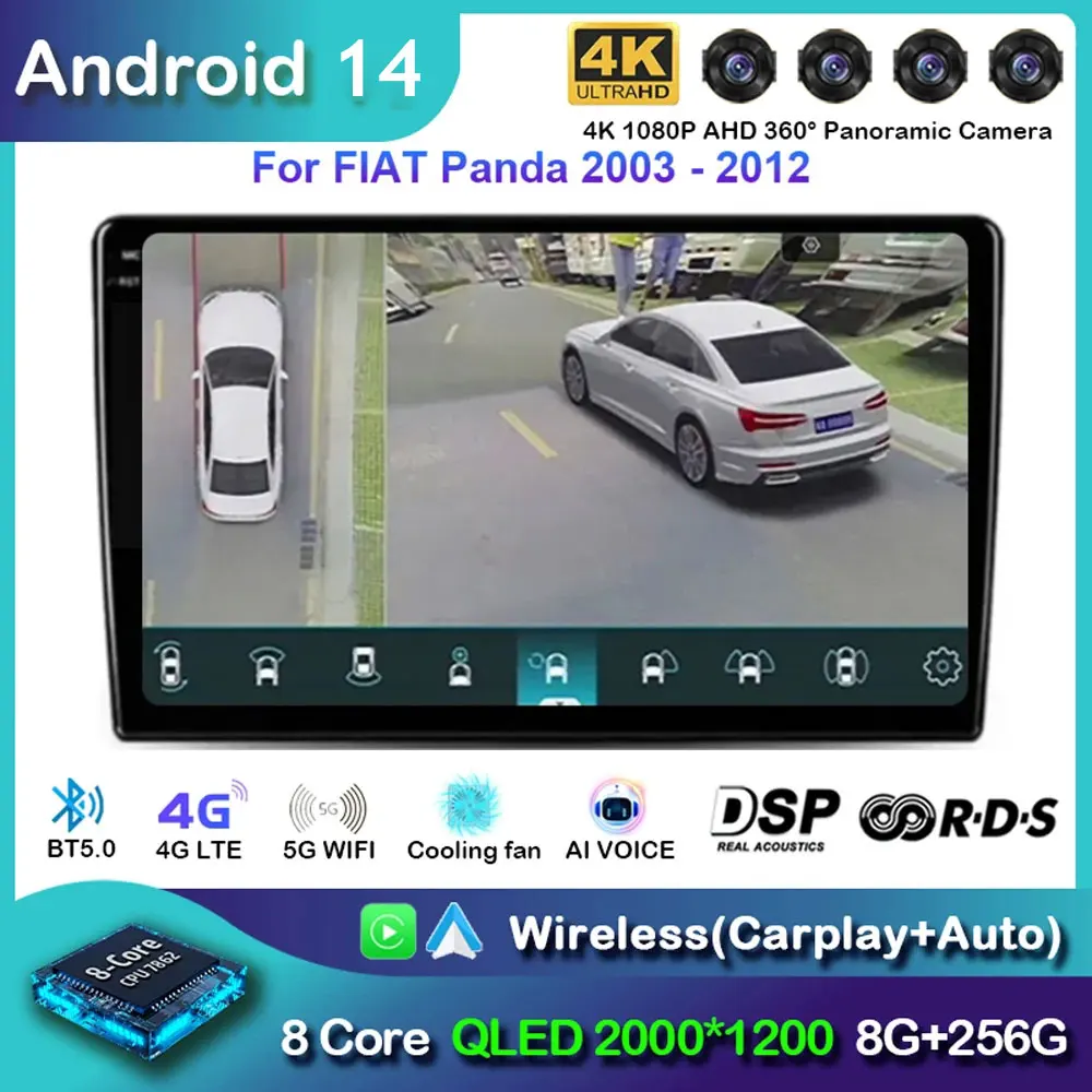 Android 14 Carplay Auto For FIAT Panda 2003 - 2012 Car Radio Multimedia Video Player Navigation GPS No 2Din 2 Din DVD DSP 4G
Android 14 Carplay Auto For FIAT Panda 2003 - 2012 Car Radio Multimedia Video Player Navigation GPS No 2Din 2 Din DVD DSP 4G