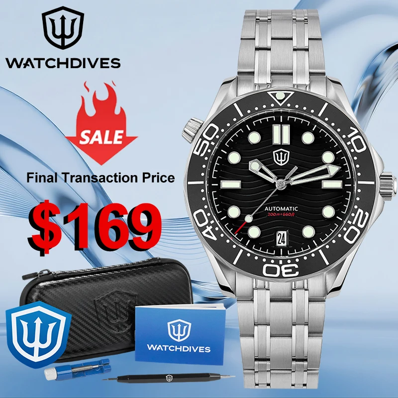 Watchdives WD007ST Кварцевые часы NH35 Мужские часы с автоматическим механизмом 200 м Водонепроницаемые сапфировые светящиеся часы с подарочной коробкой
Watchdives WD007ST Кварцевые часы NH35 Мужские часы с автоматическим механизмом 200 м Водонепроницаемые сапфировые светящиеся часы с подарочной коробкой