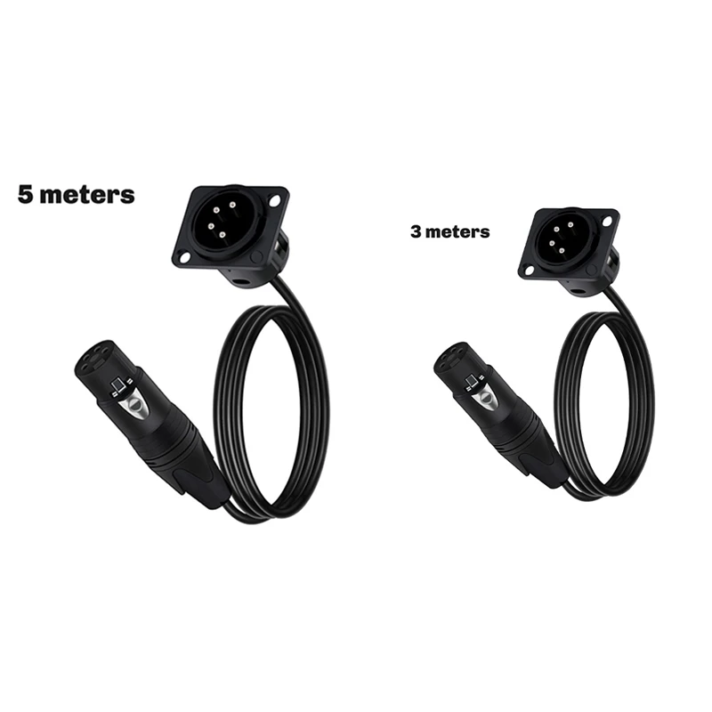 4Pin Type XLR Panel Mount Chassis To Female Connector Adapter XLR Feedthrough Bulkhead MIC Socket Audio Extension Cable 5M
4Pin Type XLR Panel Mount Chassis To Female Connector Adapter XLR Feedthrough Bulkhead MIC Socket Audio Extension Cable 5M