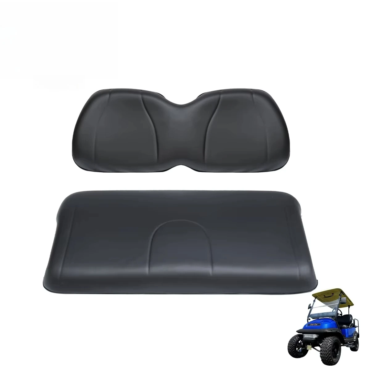 CIUBCAR Pioneer Manufacturer Wooden Bottom Seat Cushion, Plastic Backrest, Black Golf Cart Accessories with Embossing
CIUBCAR Pioneer Manufacturer Wooden Bottom Seat Cushion, Plastic Backrest, Black Golf Cart Accessories with Embossing