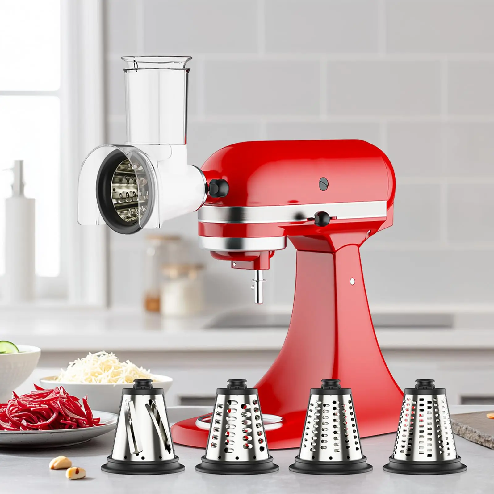 Gvode Cheese Grater Attachment for KitchenAid Large 3 Inch Feed Chute Splash Proof Barrier Dishwasher Safe Kitchen Aid Accessory
Gvode Cheese Grater Attachment for KitchenAid Large 3 Inch Feed Chute Splash Proof Barrier Dishwasher Safe Kitchen Aid Accessory