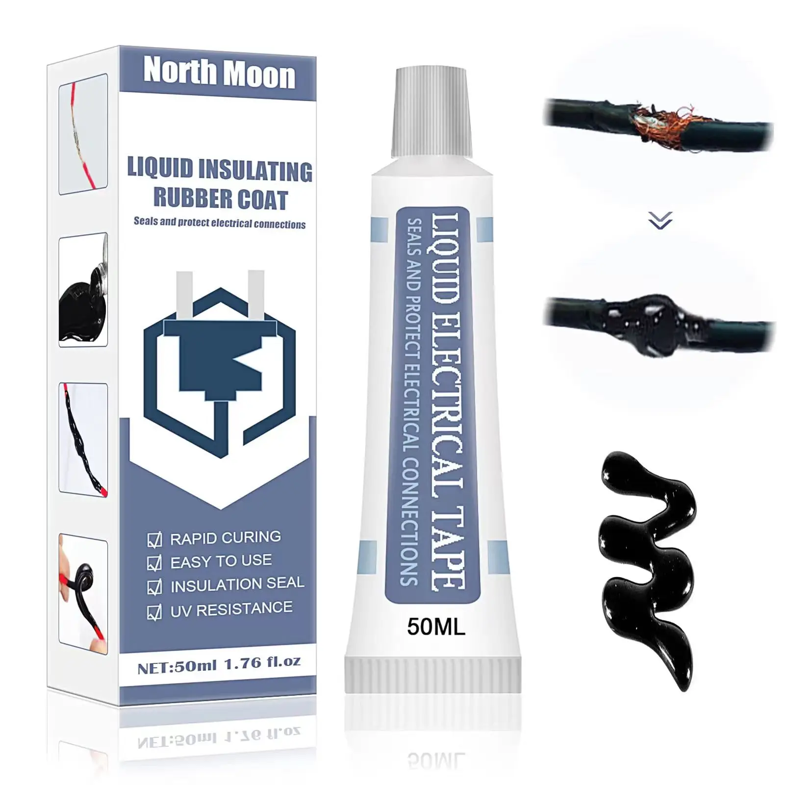 30/50mL Liquid Insulation Tape Waterproof Liquid Rubber Fix Pro High Temperature Resistant Wire Insulation Tape Electrician Glue
30/50mL Liquid Insulation Tape Waterproof Liquid Rubber Fix Pro High Temperature Resistant Wire Insulation Tape Electrician Glue