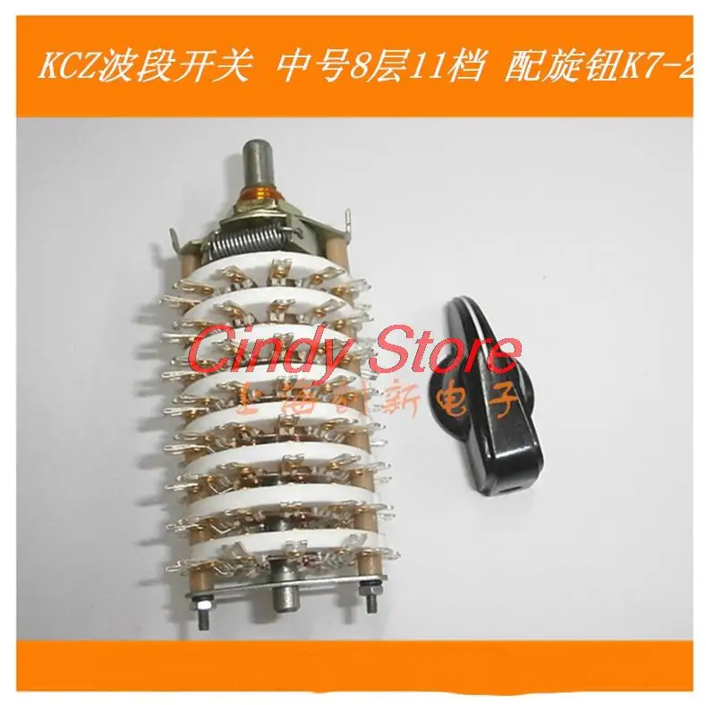 Поворотный переключатель диапазона керамического канала 8P11T, 8-полюсный, 11-позиционный, 8-дельный KCZ с ручкой
Поворотный переключатель диапазона керамического канала 8P11T, 8-полюсный, 11-позиционный, 8-дельный KCZ с ручкой