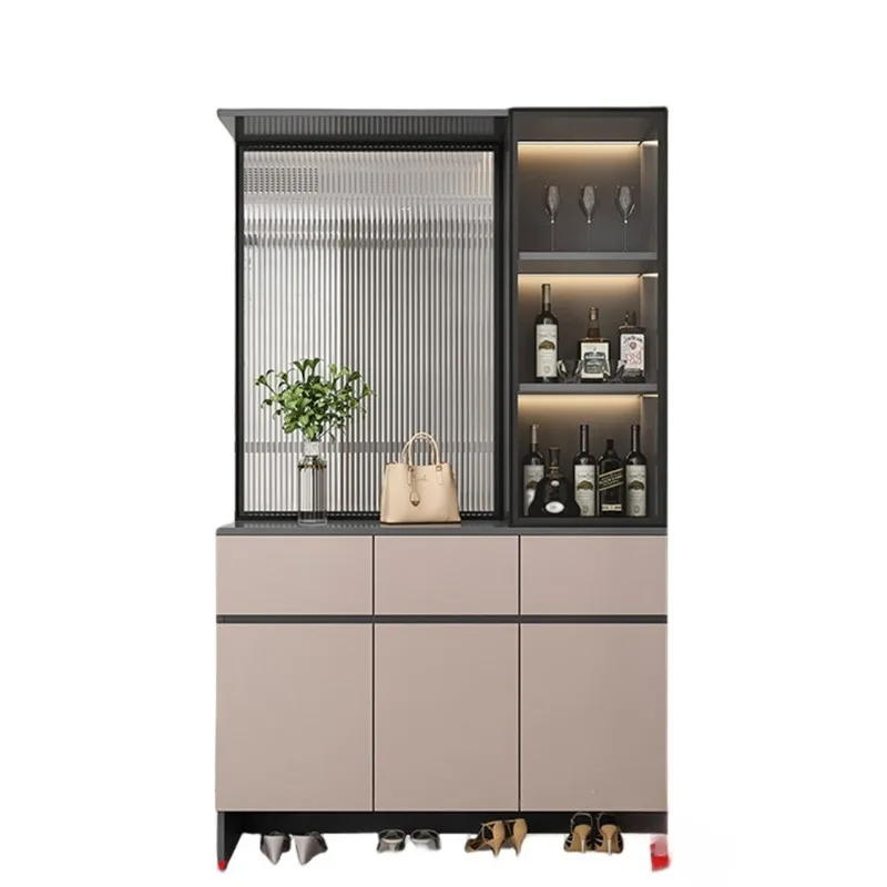 Entrance entrance, entrance shoe cabinet integrated, glass door wine, simple and modern entry screen, partition living room
Entrance entrance, entrance shoe cabinet integrated, glass door wine, simple and modern entry screen, partition living room