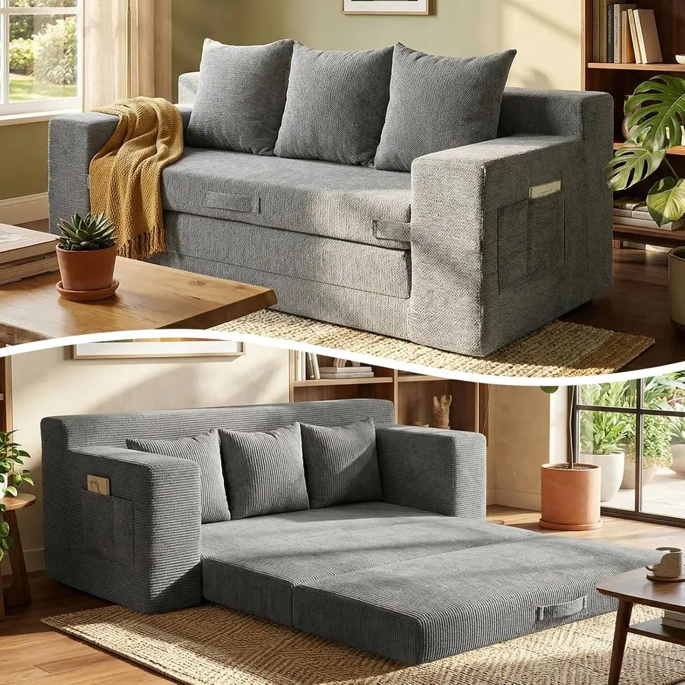 70 Tri-fold Sleeper Sofa with Storage, Convertible Couch Bed for Small Spaces, Living & Bedroom Use
70 Tri-fold Sleeper Sofa with Storage, Convertible Couch Bed for Small Spaces, Living & Bedroom Use