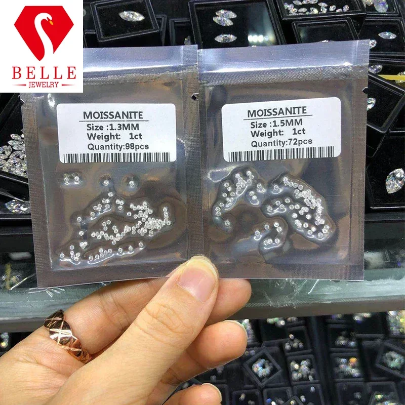 Moissanite Stone White D Color Loose Small Size Moissanite Beads 0.7 To 2.9mm Brilliant Round Cut VVS1 Gemstone With GRA For DIY
Moissanite Stone White D Color Loose Small Size Moissanite Beads 0.7 To 2.9mm Brilliant Round Cut VVS1 Gemstone With GRA For DIY