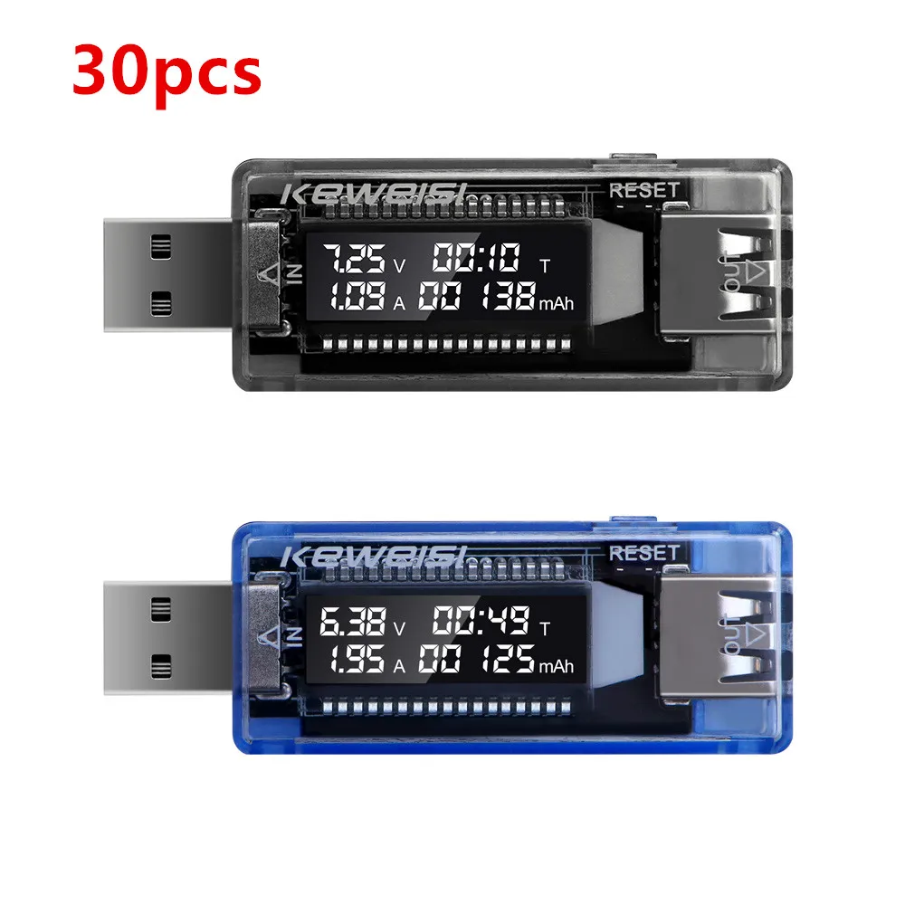 30Pcs/Set USB Tester Current Voltage Charger Capacity Tester Volt Current Voltage Meter Mobile Power Detector Battery Test
30Pcs/Set USB Tester Current Voltage Charger Capacity Tester Volt Current Voltage Meter Mobile Power Detector Battery Test
