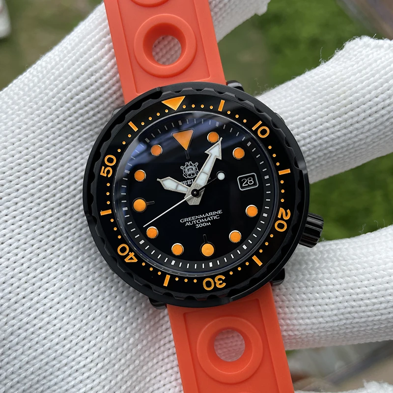 STEELDIVE Men Diver Watch 47.5mm Tuna Automatic Mechanical Wristwatch 300M Waterproof Luminous Sapphire NH35 Ceramic Bezel Black
STEELDIVE Men Diver Watch 47.5mm Tuna Automatic Mechanical Wristwatch 300M Waterproof Luminous Sapphire NH35 Ceramic Bezel Black