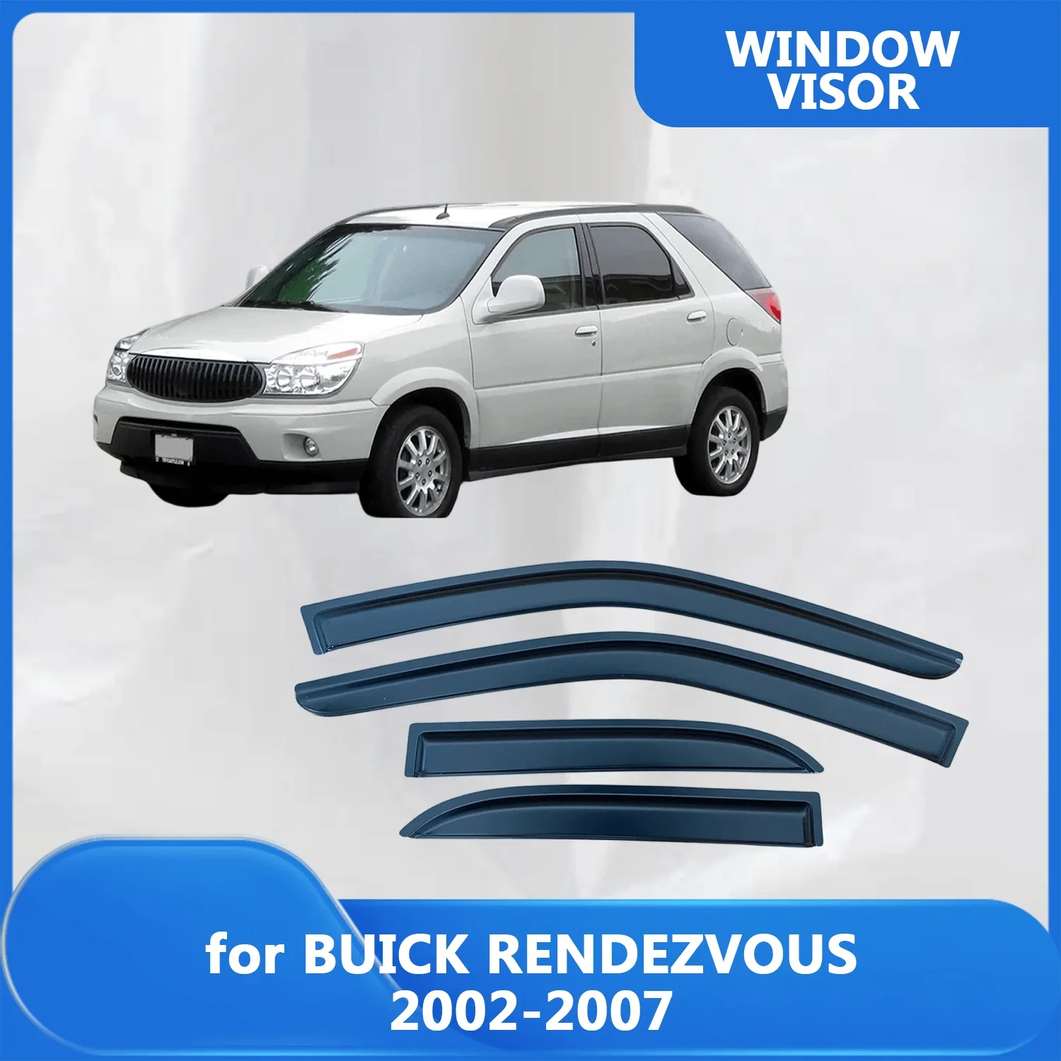 Window Visor for BUICK RENDEZVOUS 2002 2003 2004 2005 2006 2007 Weathershied Door Side Window Wind Sun Rain Guards
Window Visor for BUICK RENDEZVOUS 2002 2003 2004 2005 2006 2007 Weathershied Door Side Window Wind Sun Rain Guards