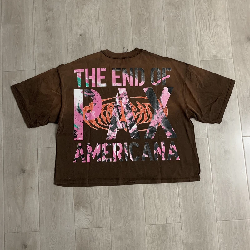 Summer High Street Hip Hop American Style RARE PEACE T-shirt Round Neckline Distressed Holes Tee Stock
Summer High Street Hip Hop American Style RARE PEACE T-shirt Round Neckline Distressed Holes Tee Stock