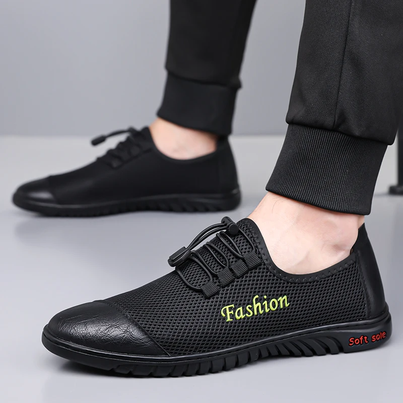 Men's Lightweight Mesh Slip-on Shoes, Breathable Casual Loafers, Non-slip Soft Sole Comfortable Walking Shoes for Summer
Men's Lightweight Mesh Slip-on Shoes, Breathable Casual Loafers, Non-slip Soft Sole Comfortable Walking Shoes for Summer