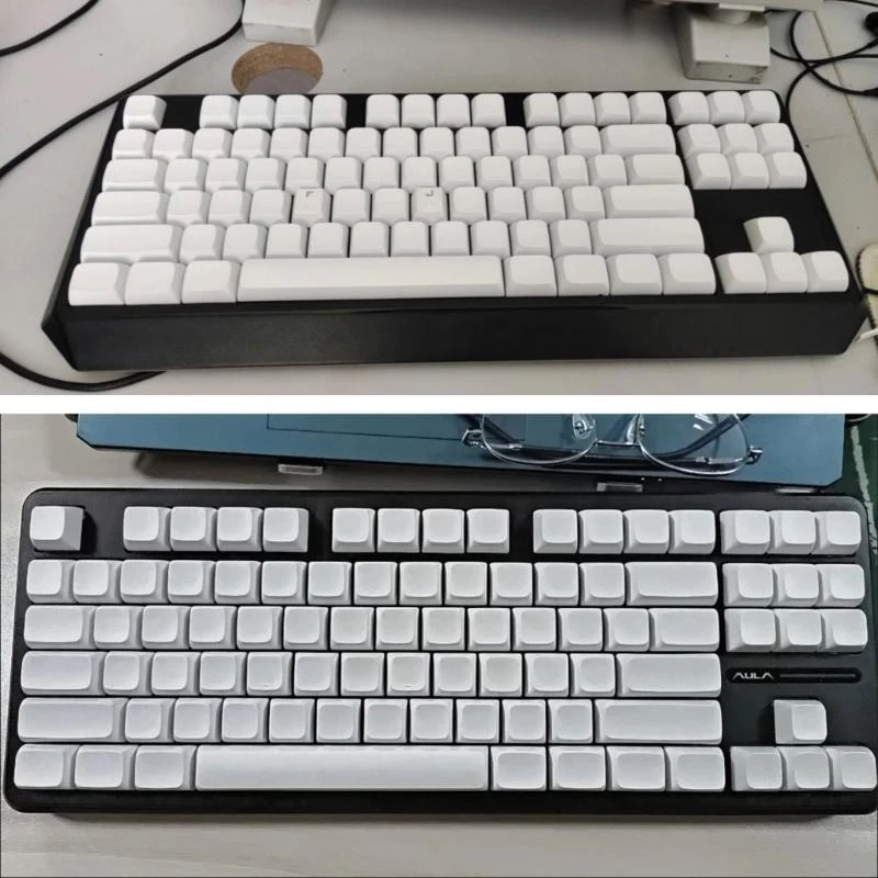 T3EE Customizeds PBT Blank White Keycaps XDA Profile Not Print Key Cover Replacement for Mechanical Keyboards DIY
T3EE Customizeds PBT Blank White Keycaps XDA Profile Not Print Key Cover Replacement for Mechanical Keyboards DIY
