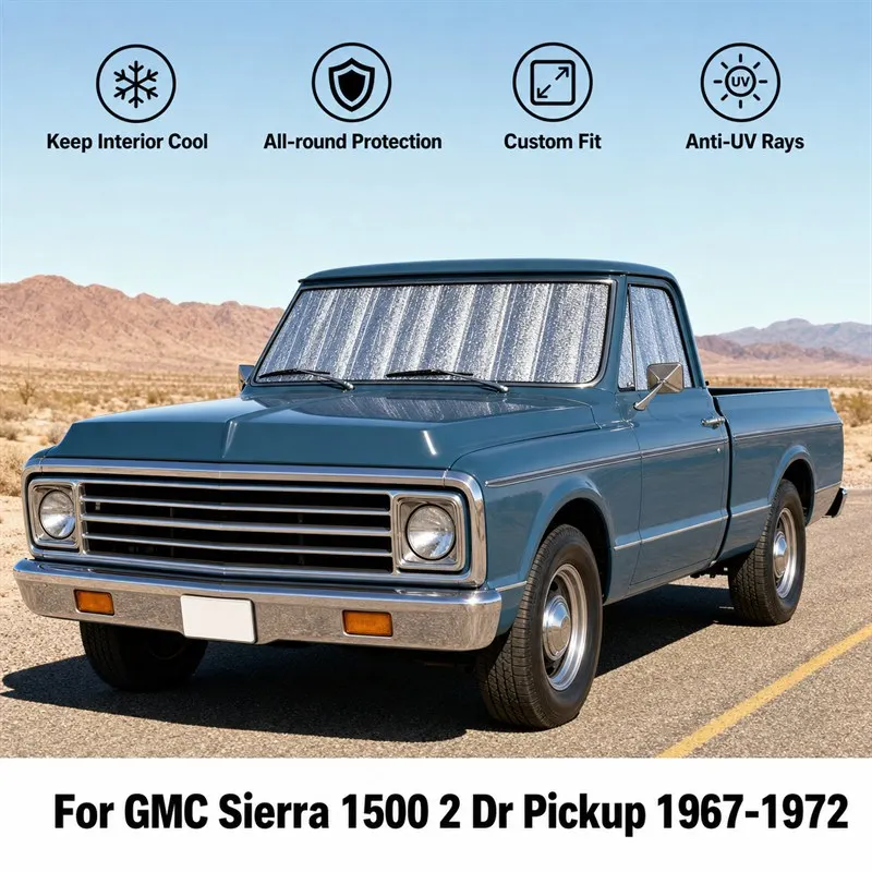 For GMC Sierra 1500 2 Dr Pickup 1967-1972 Full Set Car Window Sunshades UV Block Privacy Heat Insulated Foldable Car Curtain
For GMC Sierra 1500 2 Dr Pickup 1967-1972 Full Set Car Window Sunshades UV Block Privacy Heat Insulated Foldable Car Curtain