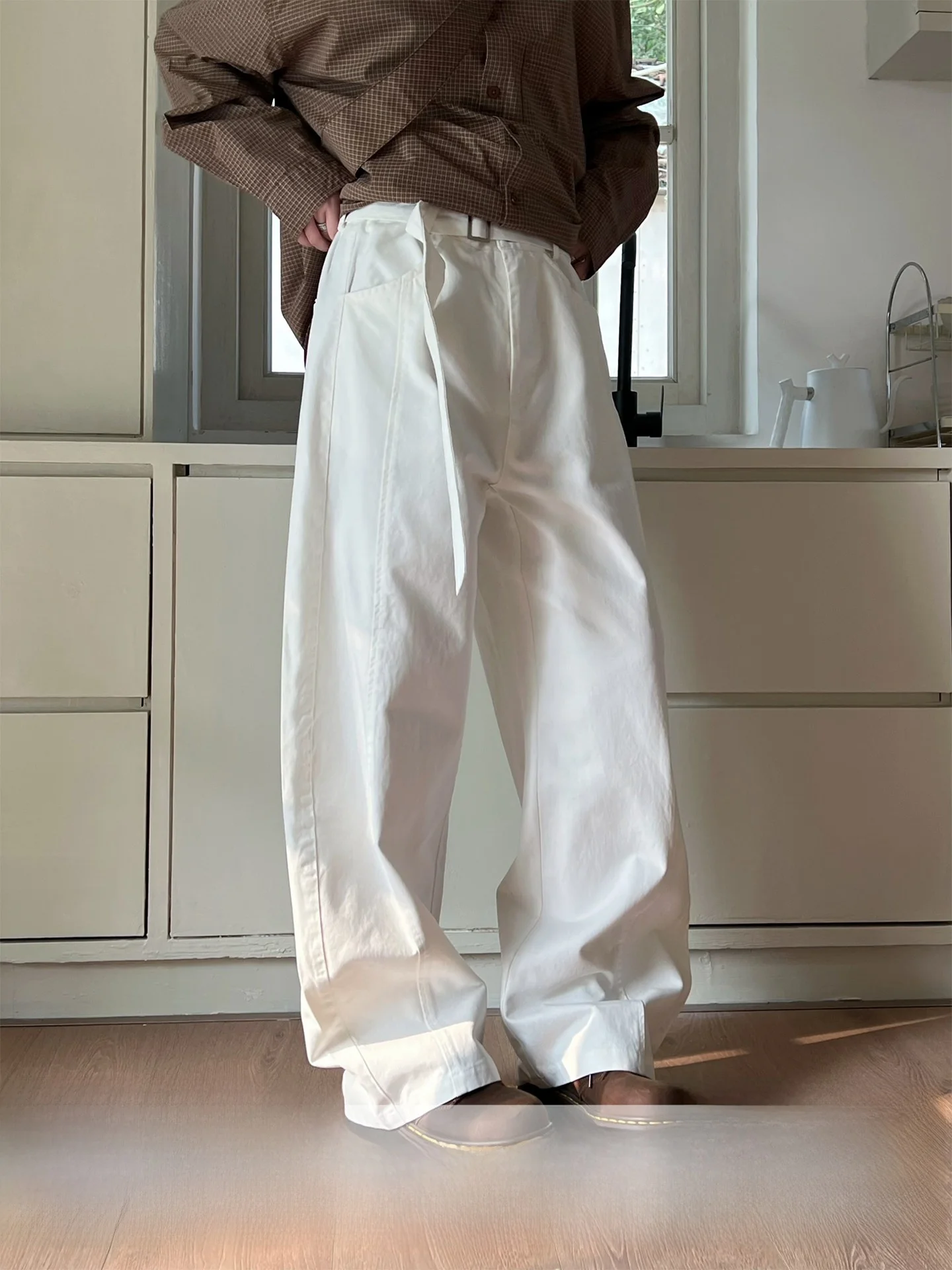 Cleanfit Casual Pants Workwear Loose Wide Leg Knife Pants Men's Women's Simple Style Neutral Natural Waist Cotton Blend
Cleanfit Casual Pants Workwear Loose Wide Leg Knife Pants Men's Women's Simple Style Neutral Natural Waist Cotton Blend