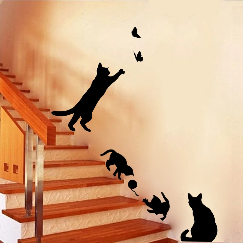 M312 New Arrived Cat Play Butterflies Wall Sticker Removable Home Decoration Decals for Bedroom Kitchen Living Room Walls Decor
M312 New Arrived Cat Play Butterflies Wall Sticker Removable Home Decoration Decals for Bedroom Kitchen Living Room Walls Decor