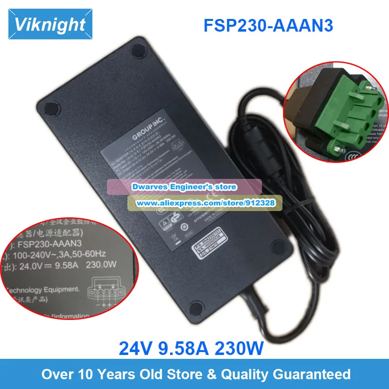 Genuine FSP FSP230-AAAN3 AC Adapter 24V 9.58A 230W Laptop Charger for Advantech AIIS-1440 ARK/MIC Power Supply
Genuine FSP FSP230-AAAN3 AC Adapter 24V 9.58A 230W Laptop Charger for Advantech AIIS-1440 ARK/MIC Power Supply