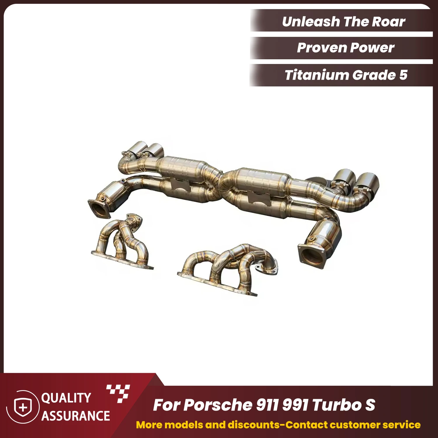 Performance Supercar Sound Titanium Full Exhaust for Porsche 911 991 Turbo S by ECCF
Performance Supercar Sound Titanium Full Exhaust for Porsche 911 991 Turbo S by ECCF