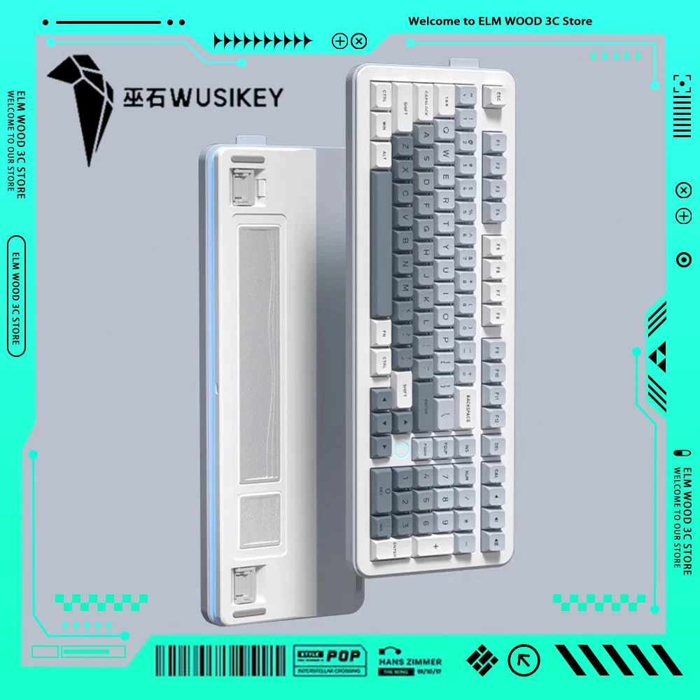 WUSIKEY FF101 Mechanical Keyboard Three Mode 6000mAh Bluetooth Customized Wireless Gaming Keyboard RGB Pc Gamer Accessories Gift
WUSIKEY FF101 Mechanical Keyboard Three Mode 6000mAh Bluetooth Customized Wireless Gaming Keyboard RGB Pc Gamer Accessories Gift