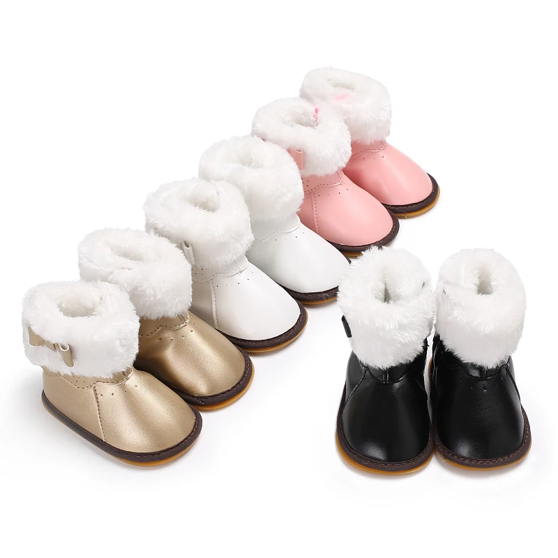 Winter fashion warm thick velvet bow leather cotton boots for newborns, baby cotton shoes
Winter fashion warm thick velvet bow leather cotton boots for newborns, baby cotton shoes
