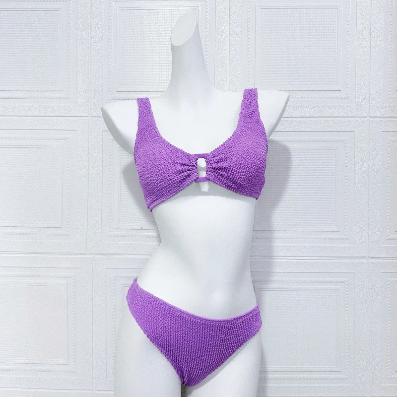 Ladies Pure Color Vest Sle Swimming Suit e Bikini Textured Pattern Holiday with Chest Pad Color Sportswear
Ladies Pure Color Vest Sle Swimming Suit e Bikini Textured Pattern Holiday with Chest Pad Color Sportswear