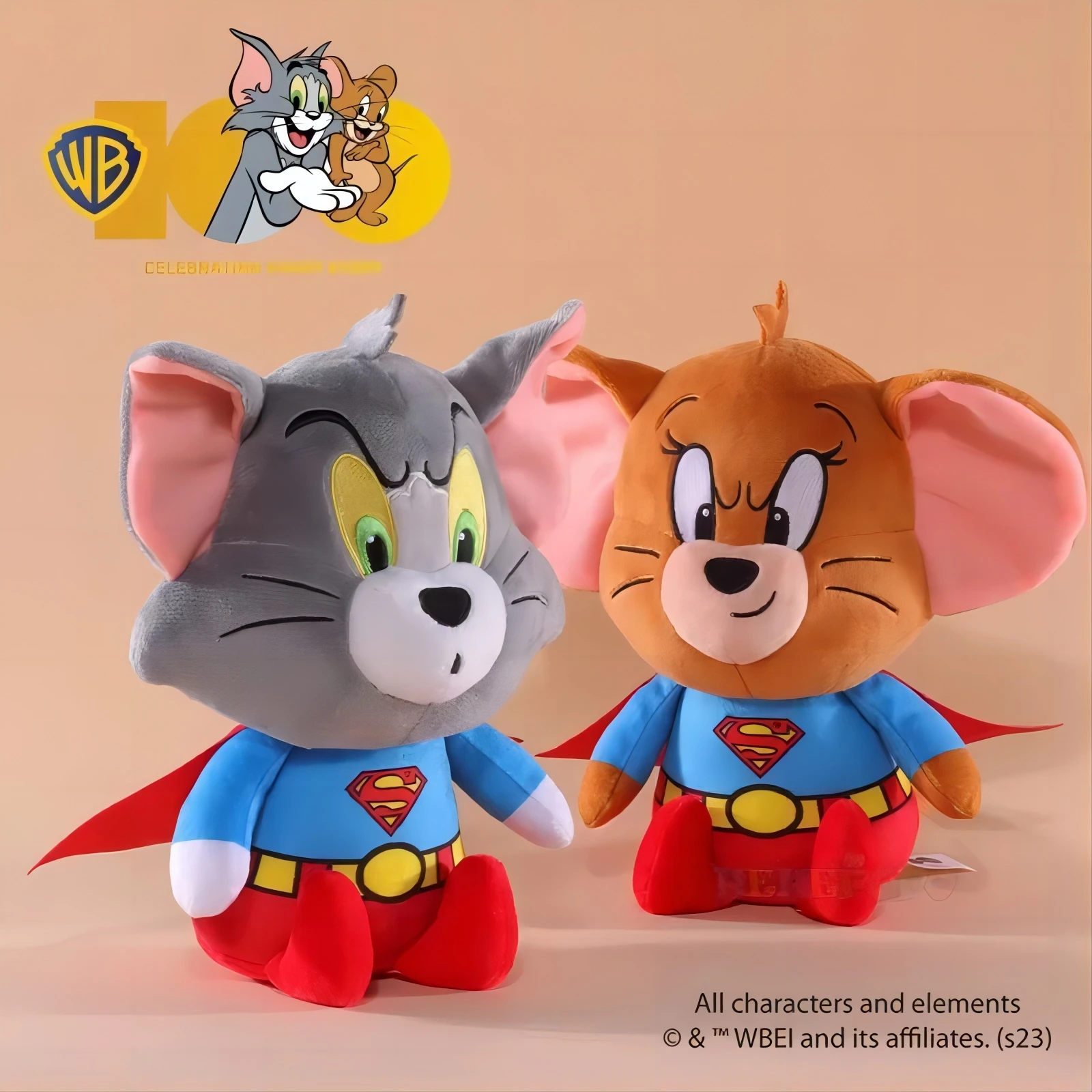Warner Anniversary Series Plush Toy 20cm Tom and Jerrry Cosplay Superman Smaller Design Plush Vs 12cm Keychain Dolls
Warner Anniversary Series Plush Toy 20cm Tom and Jerrry Cosplay Superman Smaller Design Plush Vs 12cm Keychain Dolls