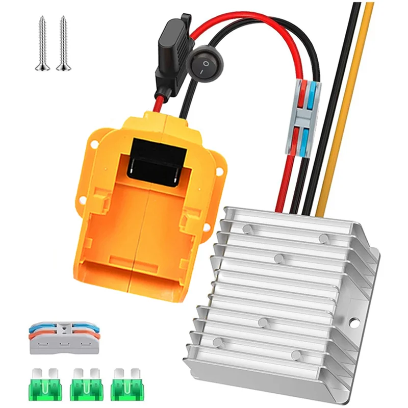 A84X-For 20V Power Wheel Battery Adapter- Step-Down Converter 20V To 12V Buck Converter DC 12V 20A 240W With Fuse
A84X-For 20V Power Wheel Battery Adapter- Step-Down Converter 20V To 12V Buck Converter DC 12V 20A 240W With Fuse