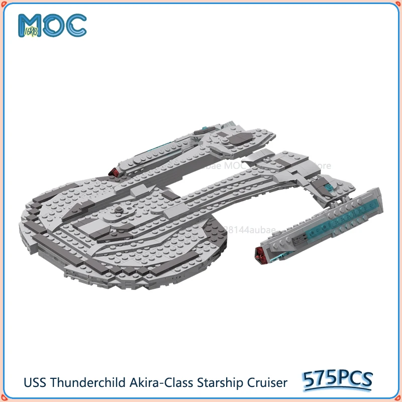 USS Thunderchild Akira-класс звездный корабль крейсер версия 2 MOC строительные блоки DIY сборка кирпичей космические игрушки подарки 575 шт.
USS Thunderchild Akira-класс звездный корабль крейсер версия 2 MOC строительные блоки DIY сборка кирпичей космические игрушки подарки 575 шт.