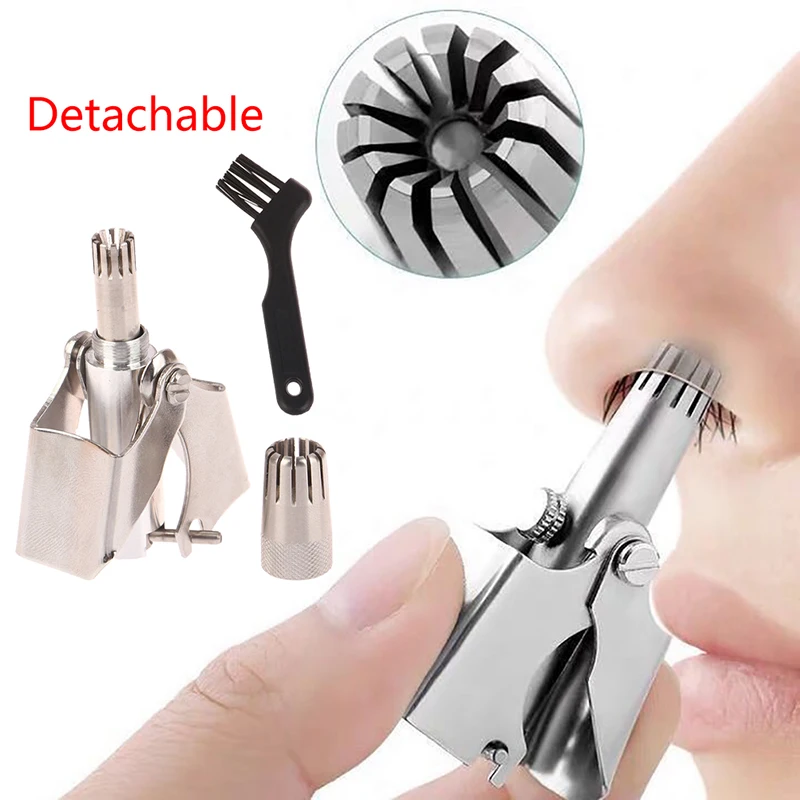 Nose Trimmer for Men Stainless Steel Manual Trimmer for Nose Razor Shaver Washable Portable Nose Ear Hair Trimmer
Nose Trimmer for Men Stainless Steel Manual Trimmer for Nose Razor Shaver Washable Portable Nose Ear Hair Trimmer