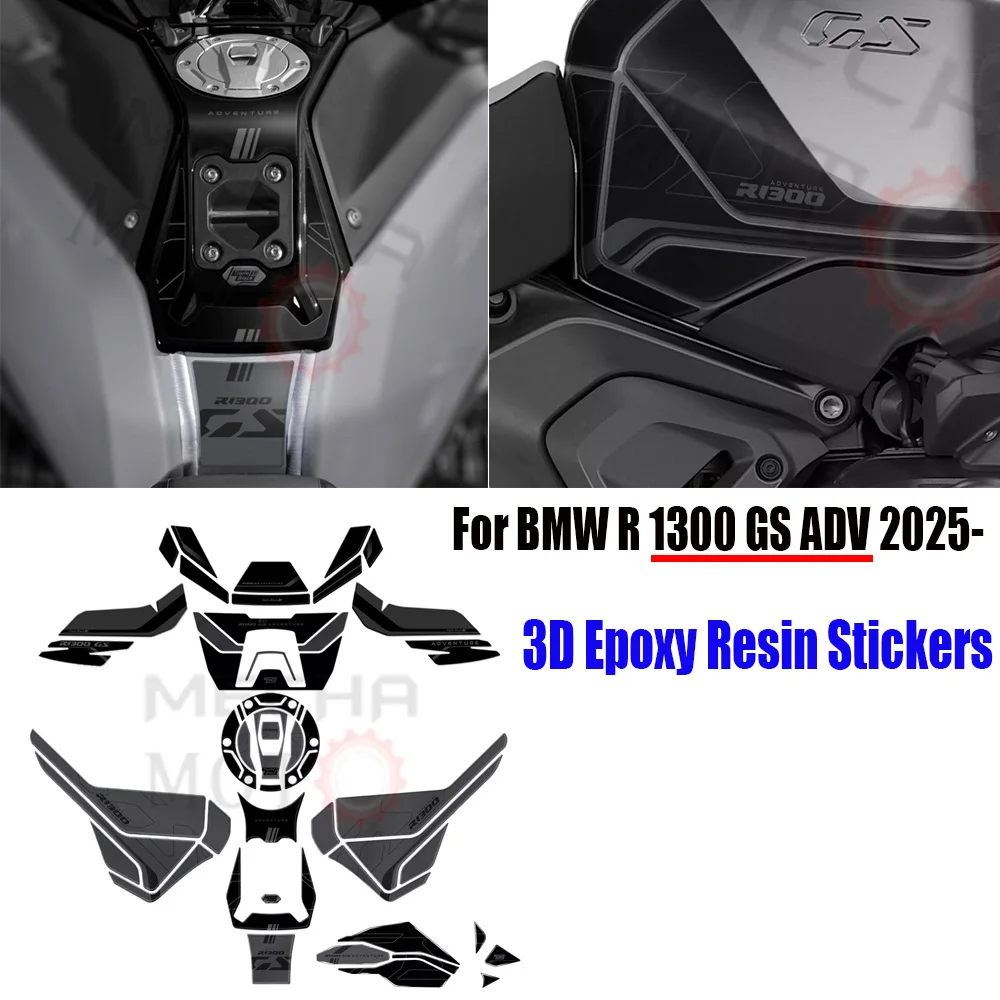 Для BMW R 1300 GS ADV 2025 — полные комплекты с защитой от царапин 2025 R1300GS Adventure Triple Black 3D наклейки из эпоксидной смолы Боковой бак Sti
Для BMW R 1300 GS ADV 2025 — полные комплекты с защитой от царапин 2025 R1300GS Adventure Triple Black 3D наклейки из эпоксидной смолы Боковой бак Sti