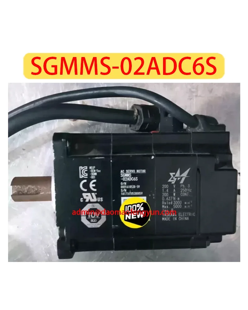 SGMMS-02ADC6S Used Servo Motor SGMMS 02ADC6S,Fast shipping
SGMMS-02ADC6S Used Servo Motor SGMMS 02ADC6S,Fast shipping