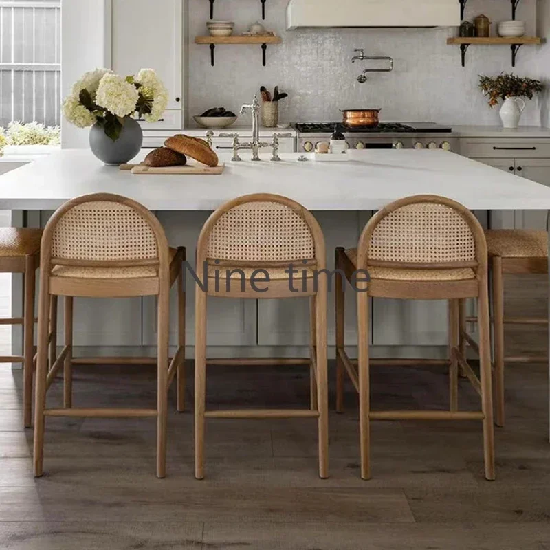 Solid Wood Rattan Kitchen Bar Chair Armchair Design Salon Chairs High Stools Beauty Counter Cafe Home Muebles Para Bar Furniture
Solid Wood Rattan Kitchen Bar Chair Armchair Design Salon Chairs High Stools Beauty Counter Cafe Home Muebles Para Bar Furniture