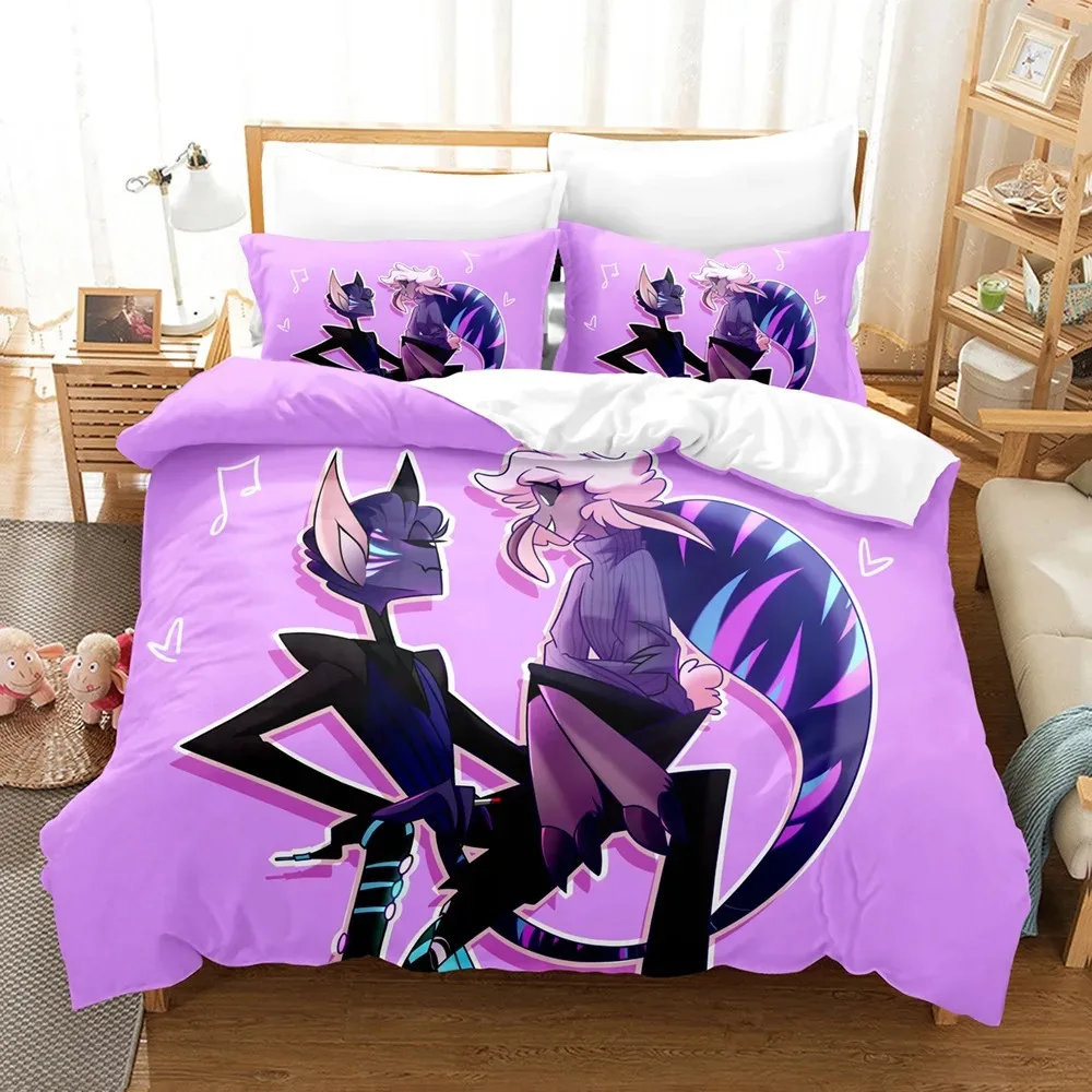 Fashion Cartoon Hazbin Hotel Bedding Set Duvet Cover Set With Pillowcase Twin Full Queen King Bedclothes Bed Linen Home Textiles
Fashion Cartoon Hazbin Hotel Bedding Set Duvet Cover Set With Pillowcase Twin Full Queen King Bedclothes Bed Linen Home Textiles