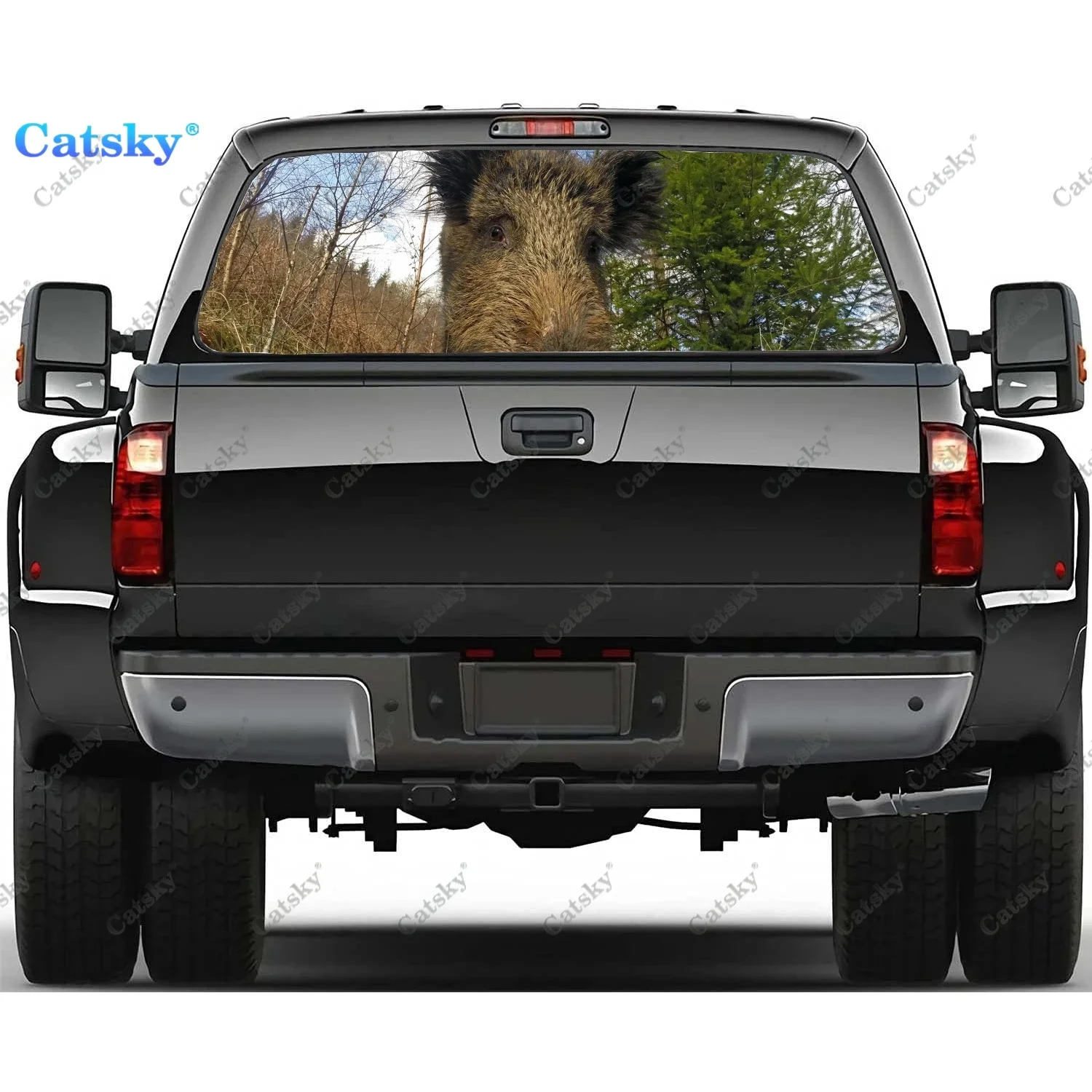 Wild Boar Rear Window Decals for Trucks,Pickup Window Decal,Rear Window Tint Graphic Perforated Vinyl Truck Stickers
Wild Boar Rear Window Decals for Trucks,Pickup Window Decal,Rear Window Tint Graphic Perforated Vinyl Truck Stickers