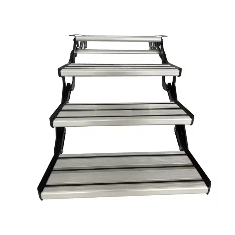 Camping Vehicle Invisible Three Step of RV Camper with Aluminum & Load 200kg Side Ladders for Caravan Camping Vehicle Three Step
Camping Vehicle Invisible Three Step of RV Camper with Aluminum & Load 200kg Side Ladders for Caravan Camping Vehicle Three Step