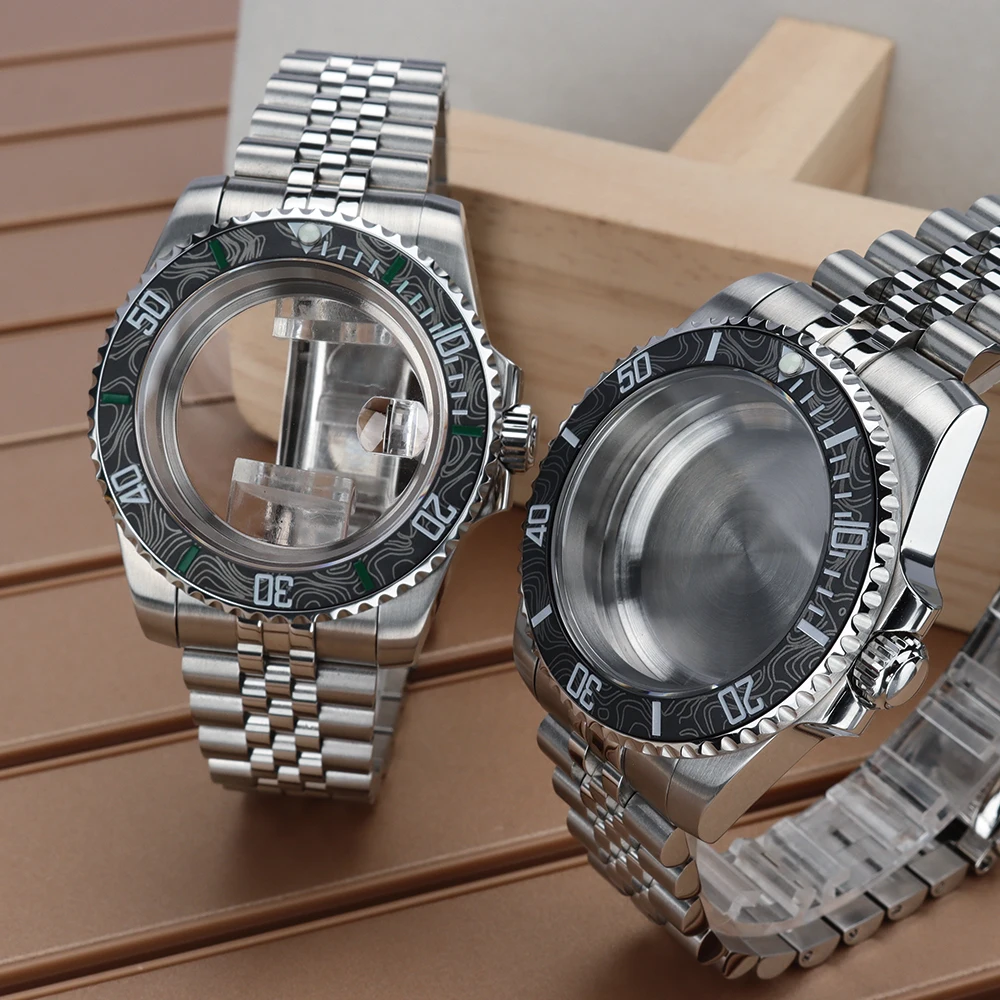 40mm Watch Case NH35 Sapphire Glass For NH35 NH36 NH34 Miyota 8215 ETA 2824 Movement SUB Slide Buckle Jubilee Bracelet 120 Click
40mm Watch Case NH35 Sapphire Glass For NH35 NH36 NH34 Miyota 8215 ETA 2824 Movement SUB Slide Buckle Jubilee Bracelet 120 Click
