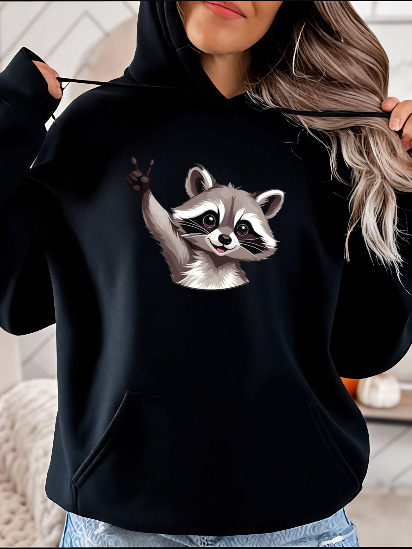Милая толстовка с принтом енота, женская повседневная осенне-зимняя толстовка с животным дизайном, модный пуловер 280
Милая толстовка с принтом енота, женская повседневная осенне-зимняя толстовка с животным дизайном, модный пуловер 280