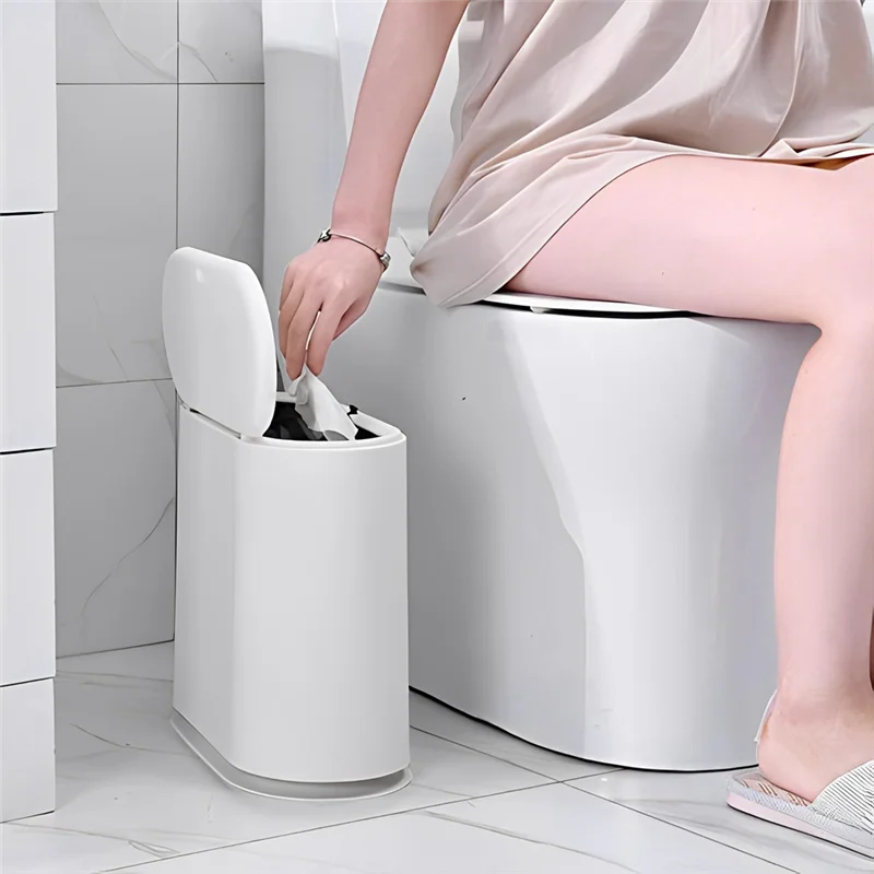 A91P Push-On Lid Plastic Trash Can For Bedroom, Bathroom, Kitchen, And Office Waste Basket
A91P Push-On Lid Plastic Trash Can For Bedroom, Bathroom, Kitchen, And Office Waste Basket