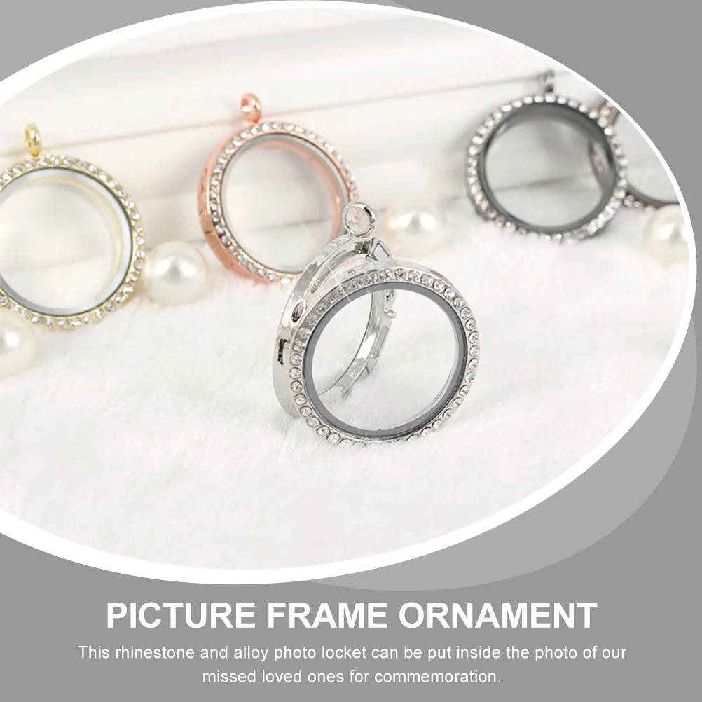 4 Pcs Photo Necklace Pendant Jewelry Open Back Bezel Pendants Trays Charms Rhinestone Decor
4 Pcs Photo Necklace Pendant Jewelry Open Back Bezel Pendants Trays Charms Rhinestone Decor