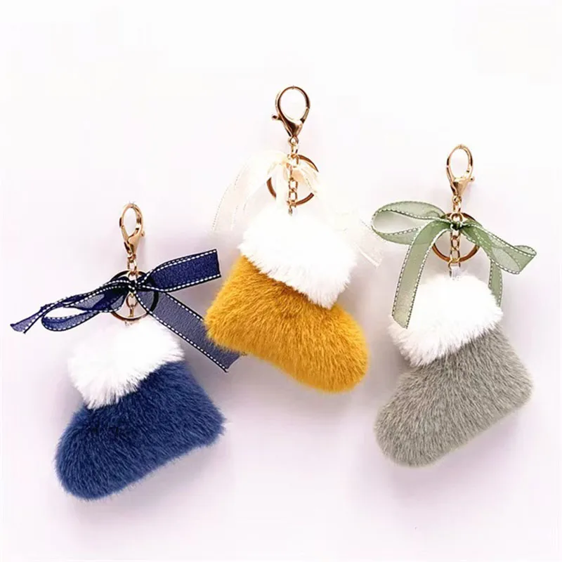 100pcs/Lot 3D Mini Plush Christmas Boot Keychain Lovely Bowknot Keyring Shoes Key Chains
100pcs/Lot 3D Mini Plush Christmas Boot Keychain Lovely Bowknot Keyring Shoes Key Chains