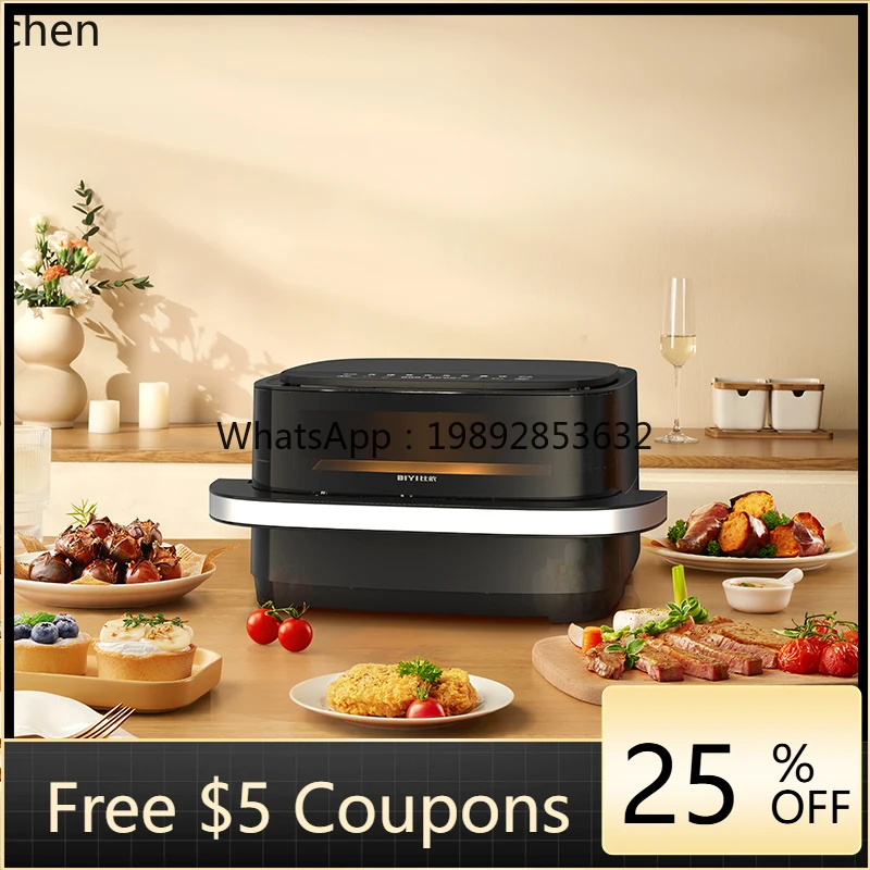 KX Air Fryer Household Large Capacity Convenient Pizza Machine Visual Electric Oven
KX Air Fryer Household Large Capacity Convenient Pizza Machine Visual Electric Oven