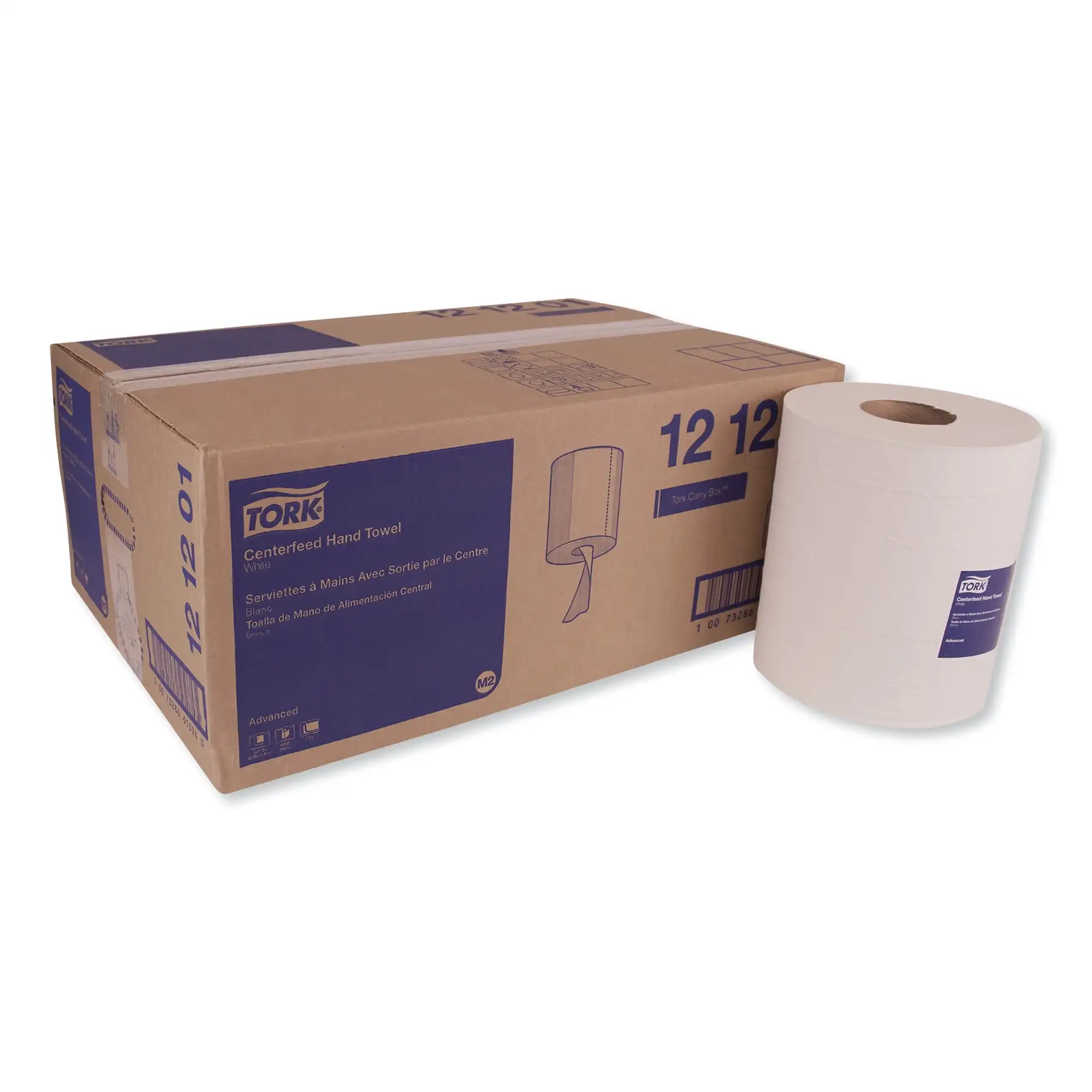 Advanced Centerfeed Hand Towel, 2-Ply, 9 X 11.8, White, 600/Roll, 6/Carton -Trk 121201
Advanced Centerfeed Hand Towel, 2-Ply, 9 X 11.8, White, 600/Roll, 6/Carton -Trk 121201