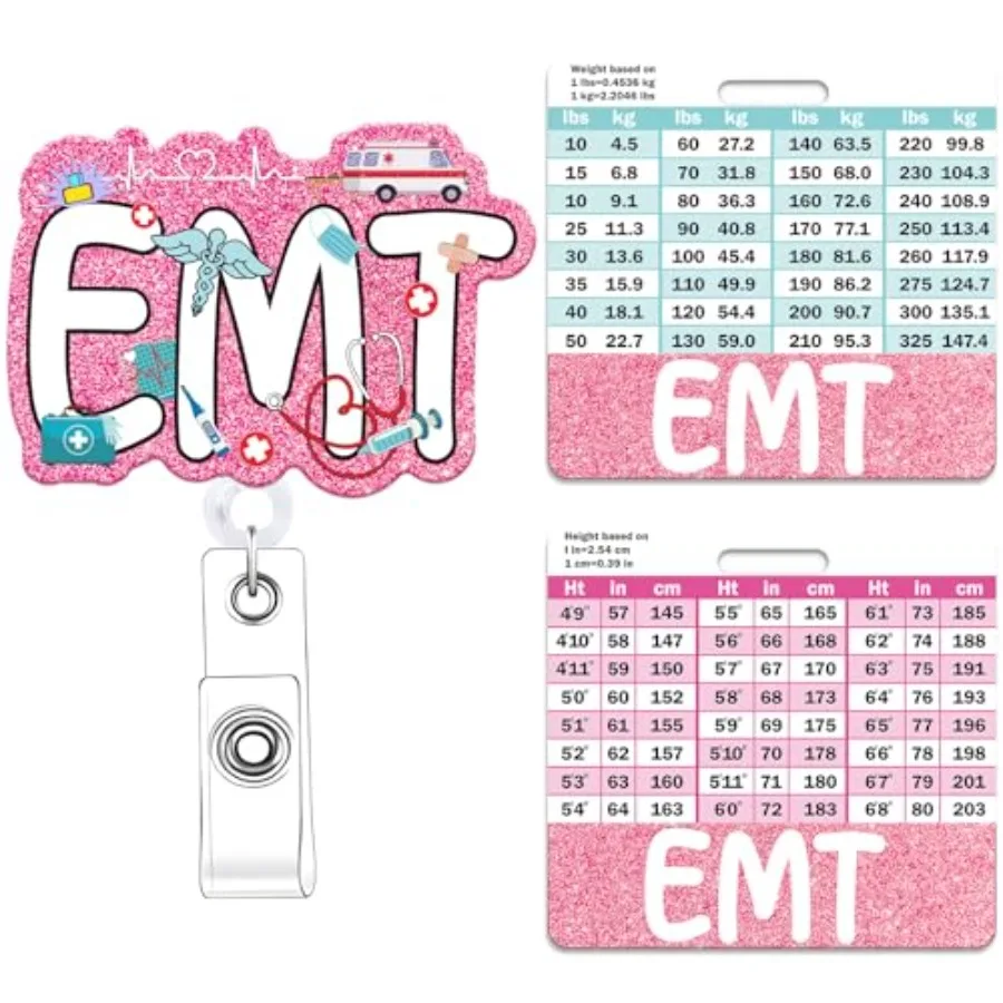 EMT Badge Reel with Badge Buddy - Pink Emergency Medical Technician Badge Reel and EMT Badge Buddy Retractable ID Clip for Nurs
EMT Badge Reel with Badge Buddy - Pink Emergency Medical Technician Badge Reel and EMT Badge Buddy Retractable ID Clip for Nurs