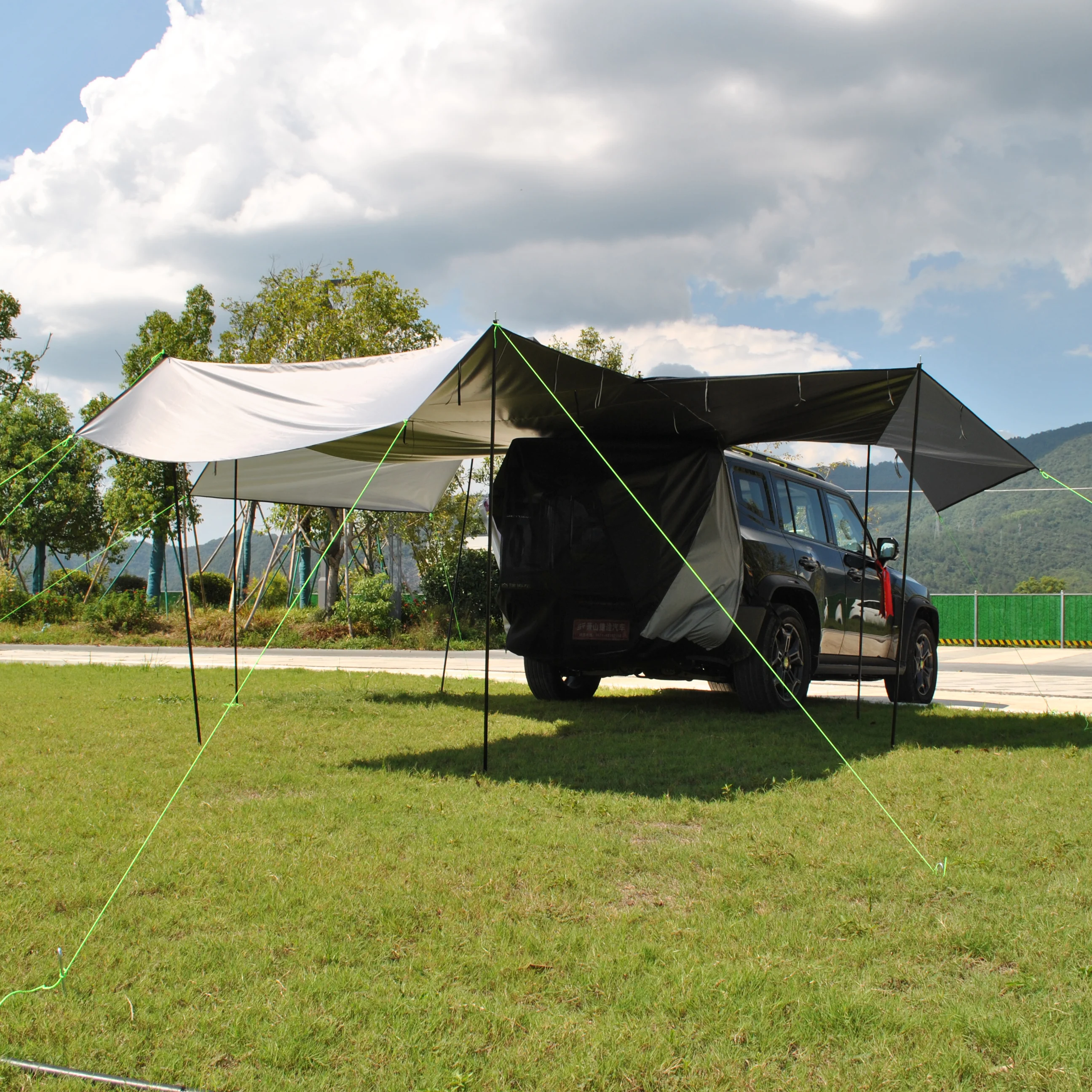 4 in 1 Hatchback Tent & Car Awning | SUV/Minivan Tailgate Sun Shelter for Camping, Beach & Road Trips Waterproof Ripstop
4 in 1 Hatchback Tent & Car Awning | SUV/Minivan Tailgate Sun Shelter for Camping, Beach & Road Trips Waterproof Ripstop
