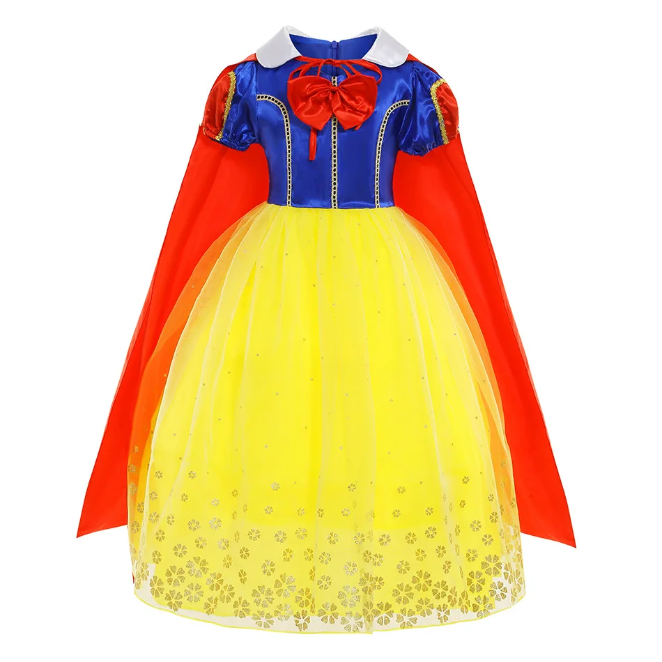 Новое Белоснежное платье Диснея, рождественское платье принцессы с бантом и цветами и плащ, платье из двух частей
Новое Белоснежное платье Диснея, рождественское платье принцессы с бантом и цветами и плащ, платье из двух частей