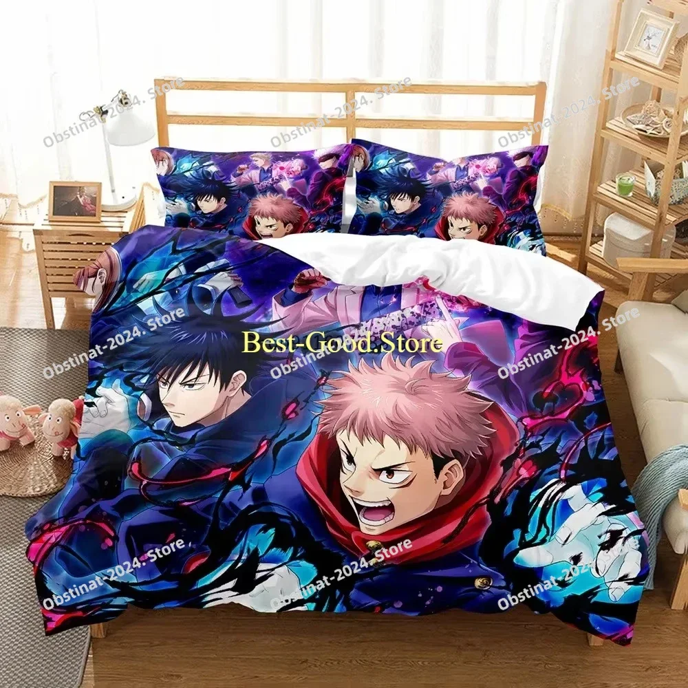 Japanese Anime Jujutsu Kaisen Bedding Set Queen King Double Quilt Cover And Pillowcase Decor For Kids Soft Home Textiles
Japanese Anime Jujutsu Kaisen Bedding Set Queen King Double Quilt Cover And Pillowcase Decor For Kids Soft Home Textiles