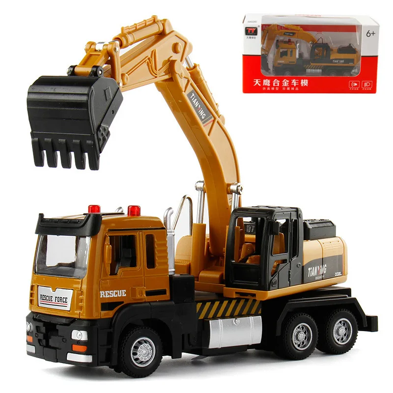Alloy Simulation Engineering Car Excavator Sound Light Pull-Back Car Model Children's Toy Gift B324
Alloy Simulation Engineering Car Excavator Sound Light Pull-Back Car Model Children's Toy Gift B324
