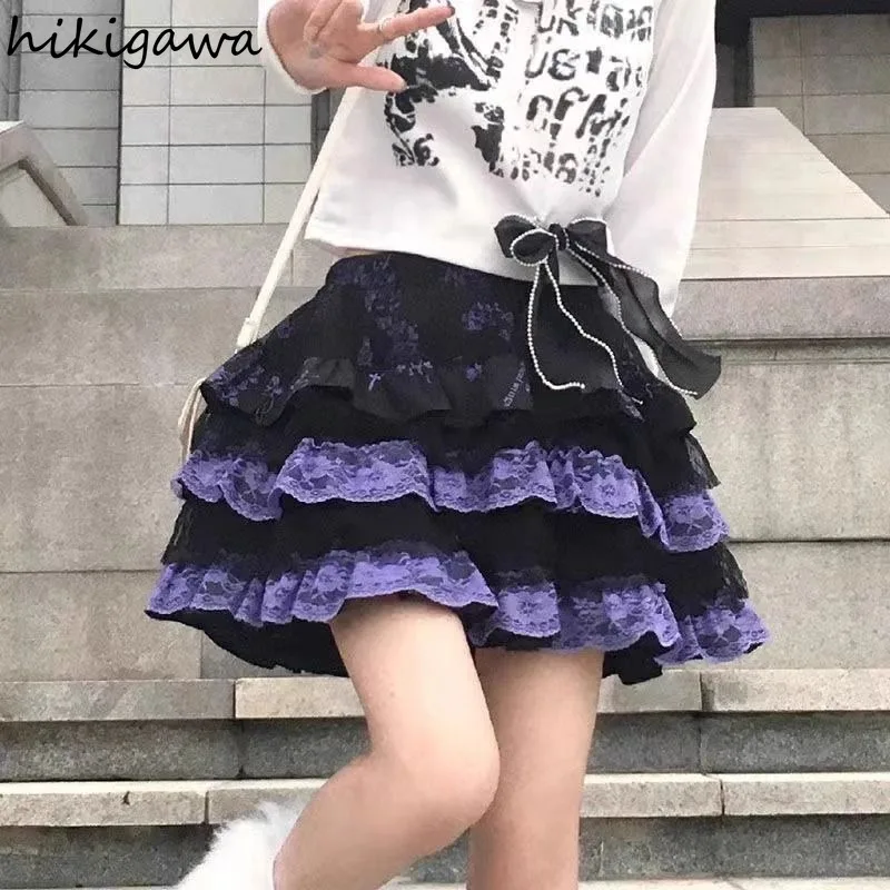 2025 Faldas Mujer De Moda Mini Skirts for Women Harajuku Fashion Jupe High Waist Tunic Summer Saia Patchwork Lace Punk Y2k Skirt
2025 Faldas Mujer De Moda Mini Skirts for Women Harajuku Fashion Jupe High Waist Tunic Summer Saia Patchwork Lace Punk Y2k Skirt