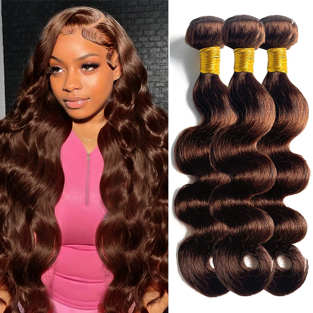 #4 Body wave Human Hair Bundles Brazilian Brown Hair Weave Bundles Brown Hair Extension Remy Double Drawn Human Hair 30inch
#4 Body wave Human Hair Bundles Brazilian Brown Hair Weave Bundles Brown Hair Extension Remy Double Drawn Human Hair 30inch